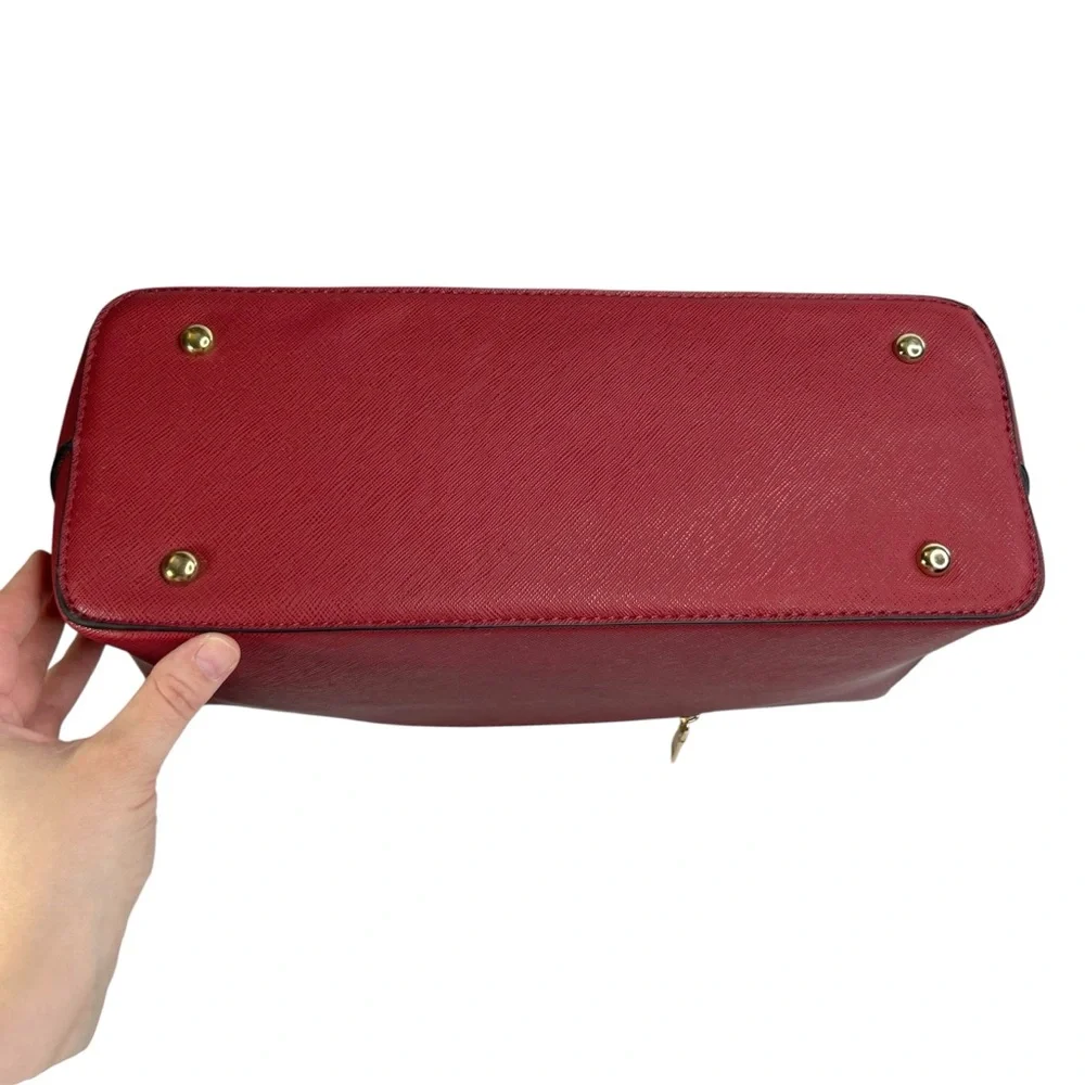 NWOT Elim & Paul Red Faux Leather 4 Piece Purse Bag Set - Picture 16 of 16